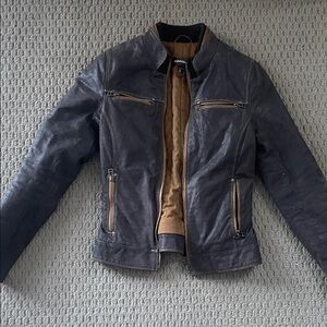 Danier Dark Brown Leather Jacket